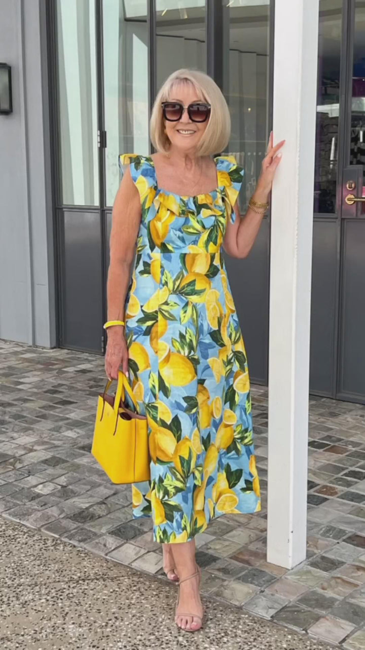 Lemon – Summer Dress with Lemon Print