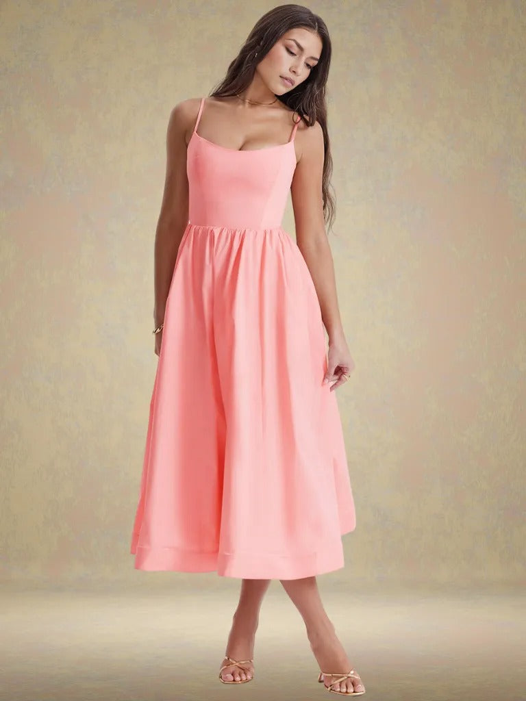 Elara Bloom Midi Dress