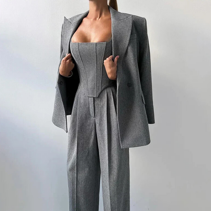 Agata | Three-piece set with double jacket