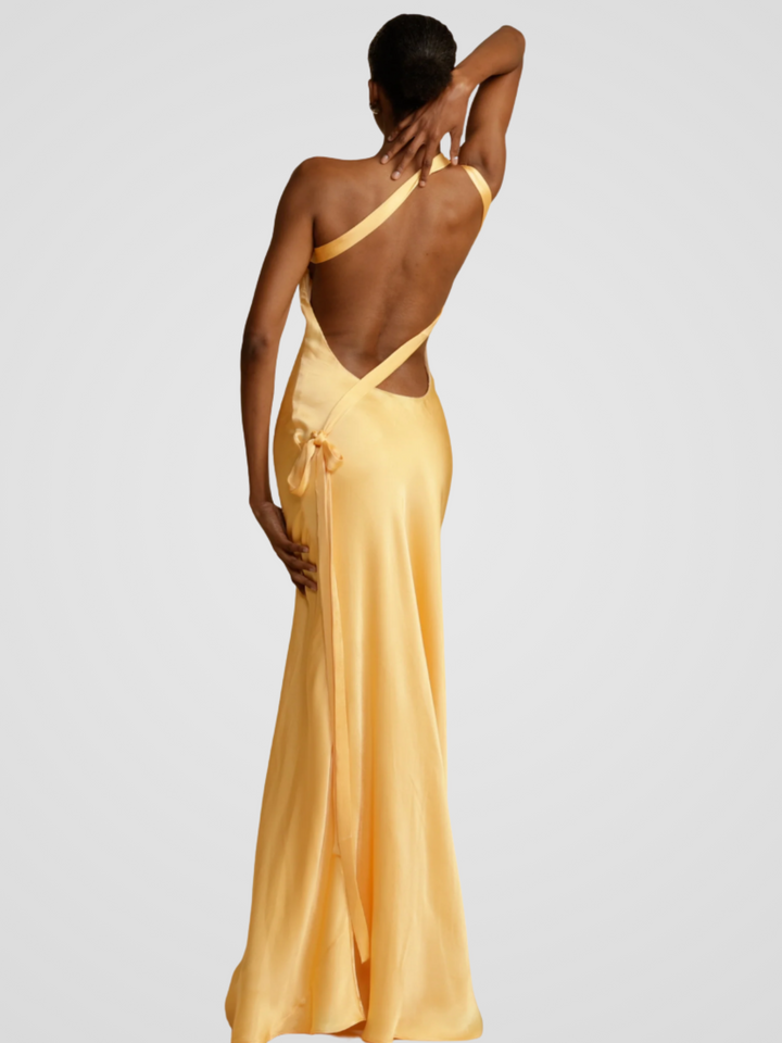 Golden Glow Maxi Dress