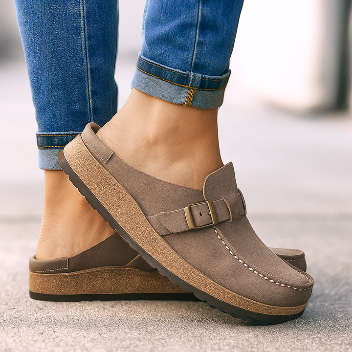 Wendy | Casual Slip-On Loafers with Buckle Detail
