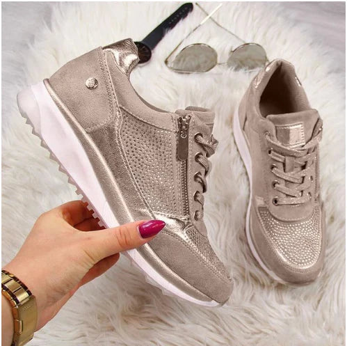 Anty | Shiny lace-up sneakers