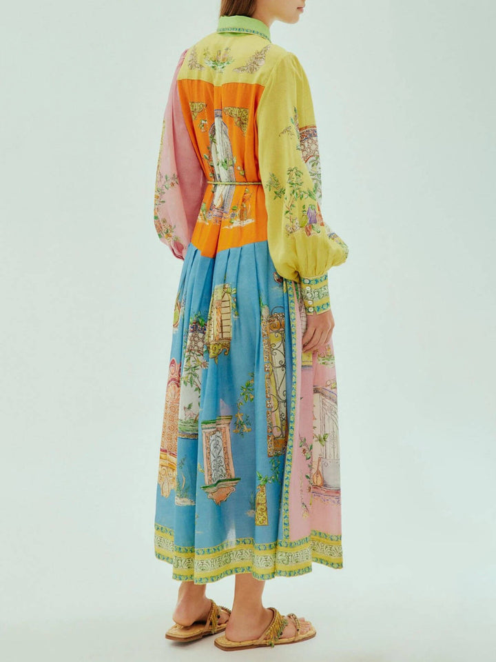 Summer Postcard Midi Dress