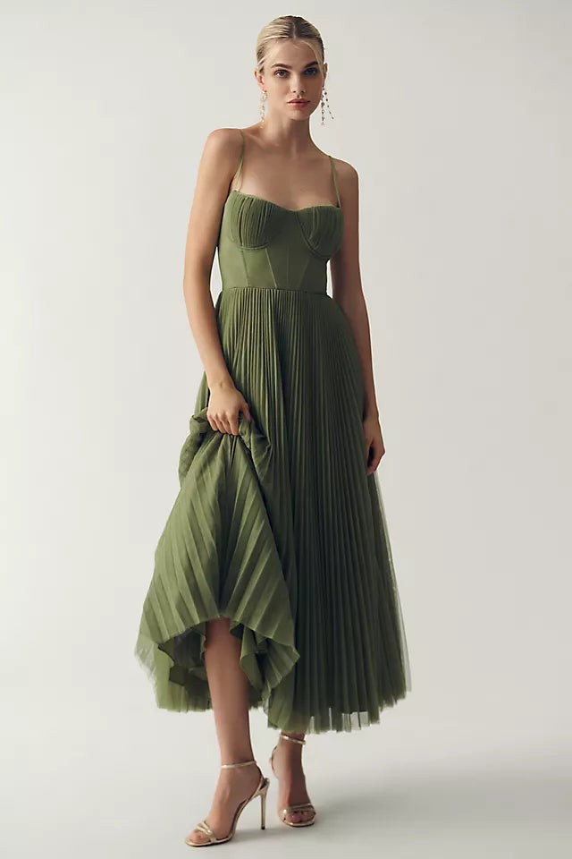 Catherine  - Pleated Tulle Dress