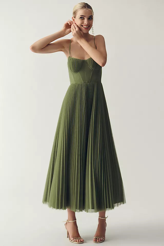 Catherine  - Pleated Tulle Dress