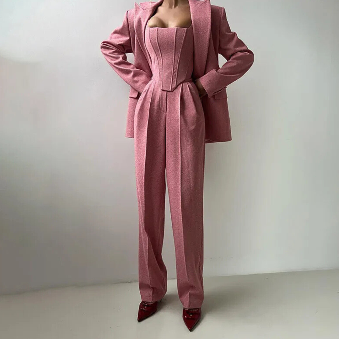 Agata | Three-piece set with double jacket