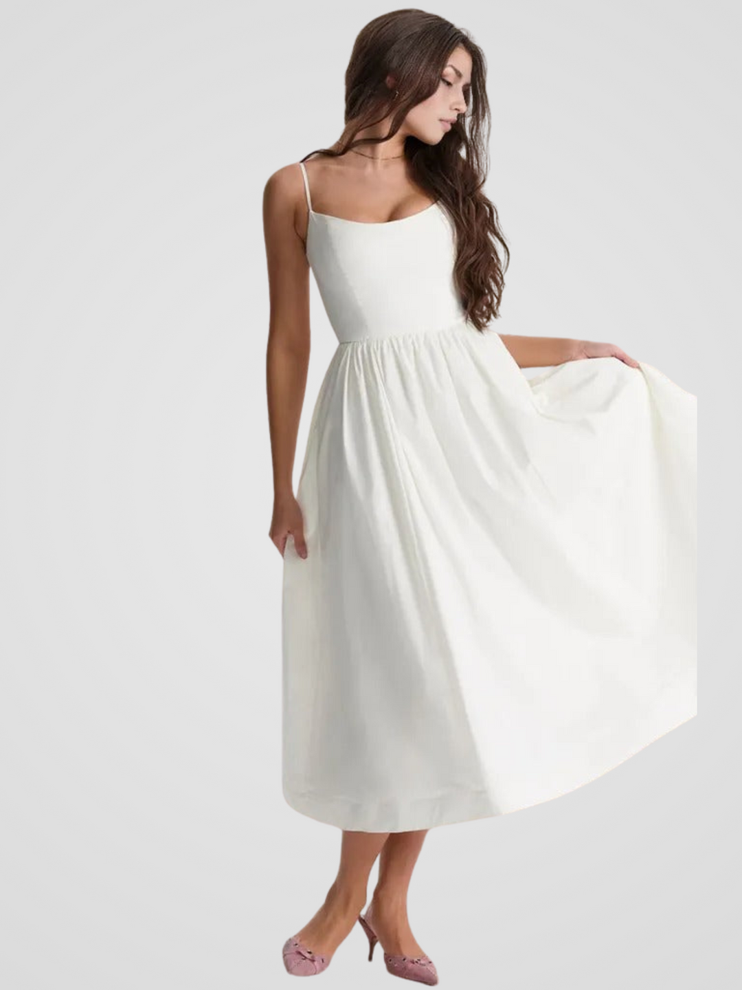 Elara Bloom Midi Dress