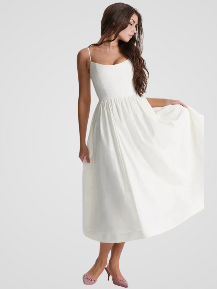 Elara Bloom Midi Dress