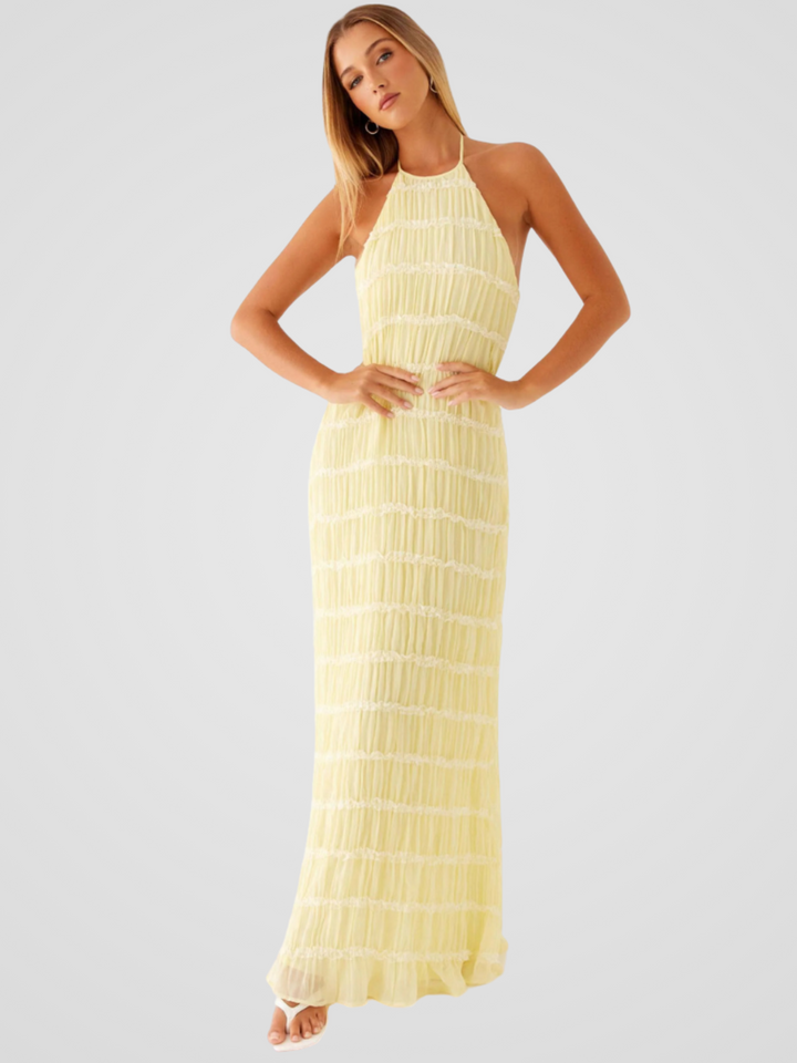 Solène Texture Maxi Dress