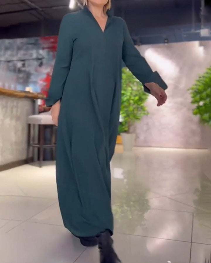 Veya - long dress with side slit