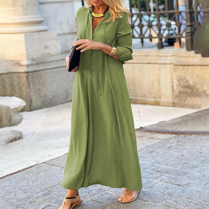 Leona - Comfortable Loose-Fitting Maxi Dress