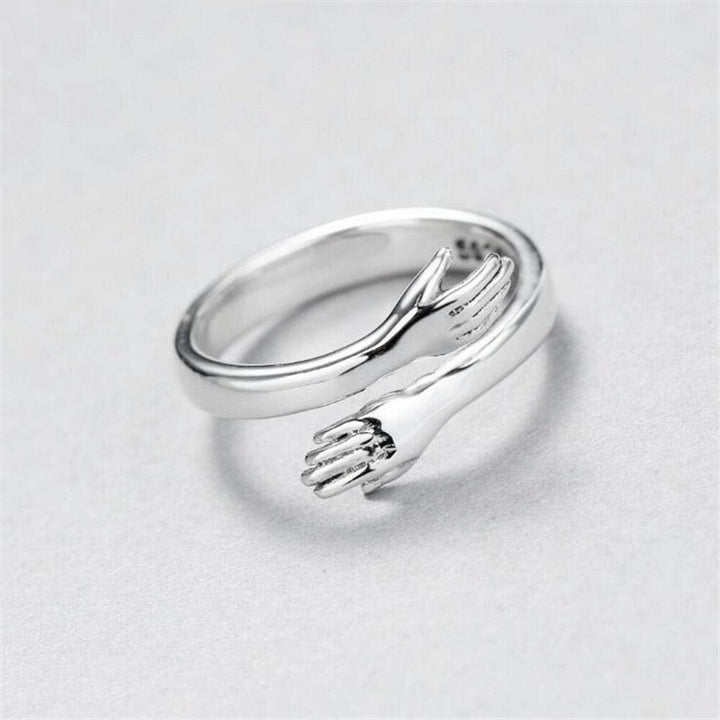 Adjustable Hug Ring made of Silver