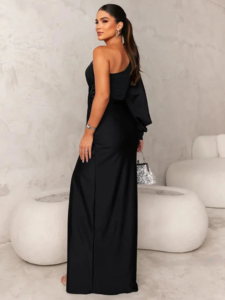Anna Satin Night Maxi Dress
