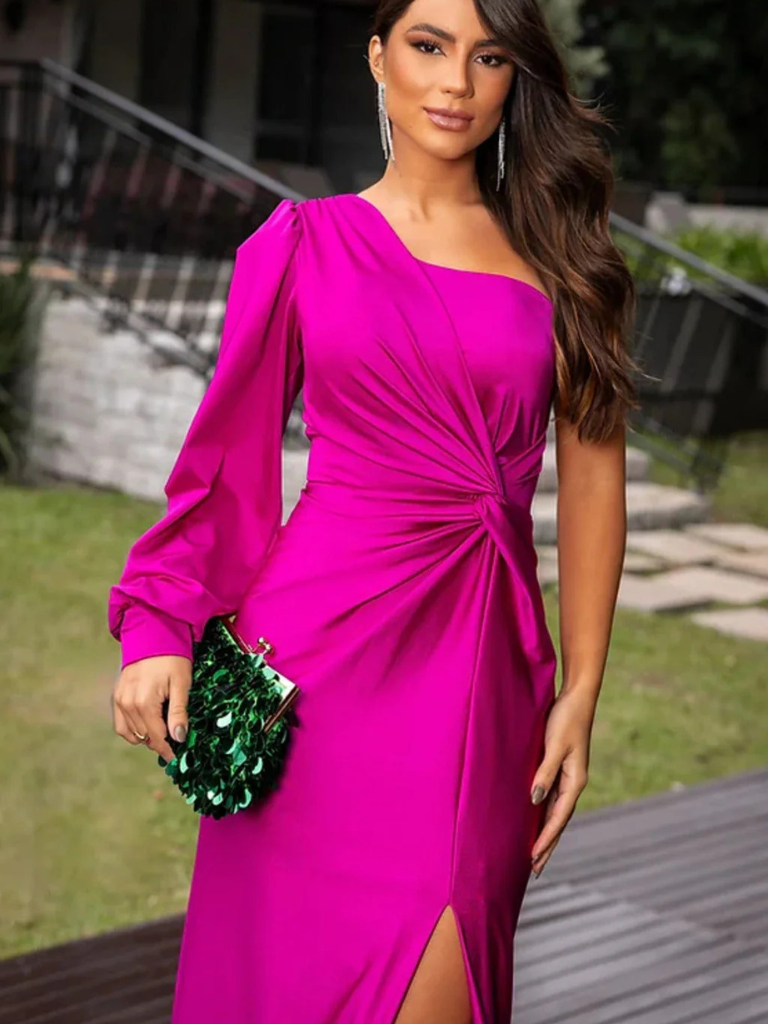 Anna Satin Night Maxi Dress