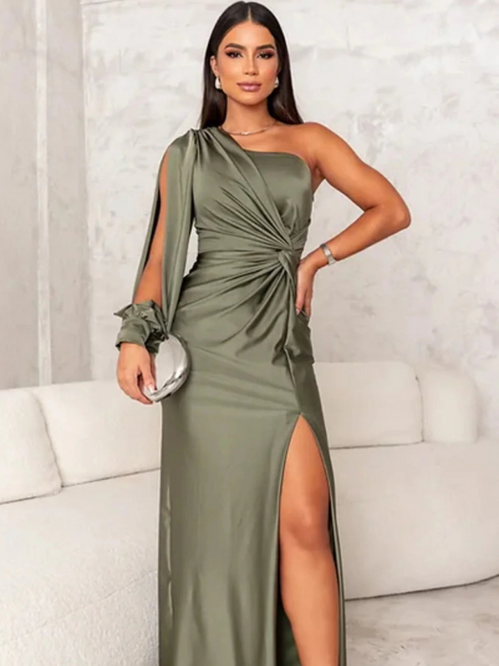 Anna Satin Night Maxi Dress