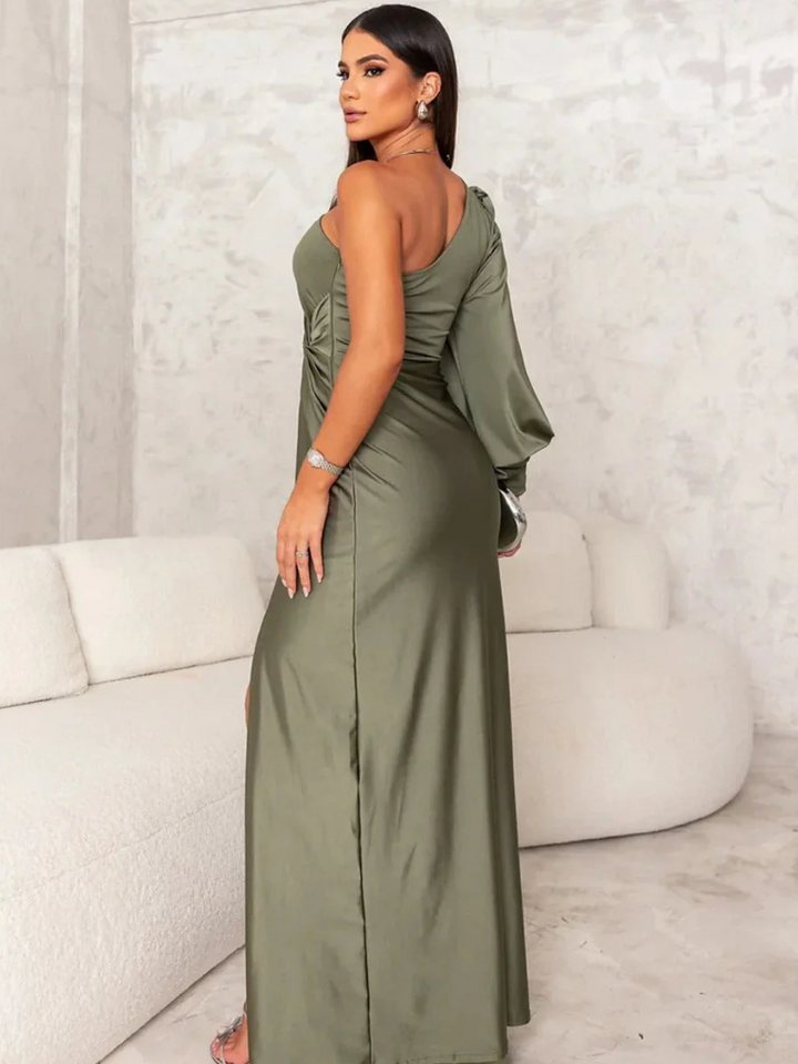 Anna Satin Night Maxi Dress