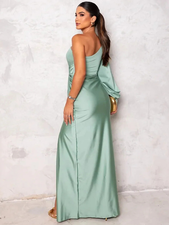 Anna Satin Night Maxi Dress