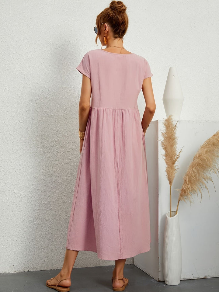 Camille - Dress with Round Neckline