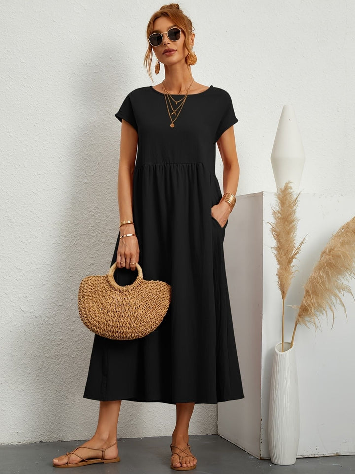 Camille - Dress with Round Neckline