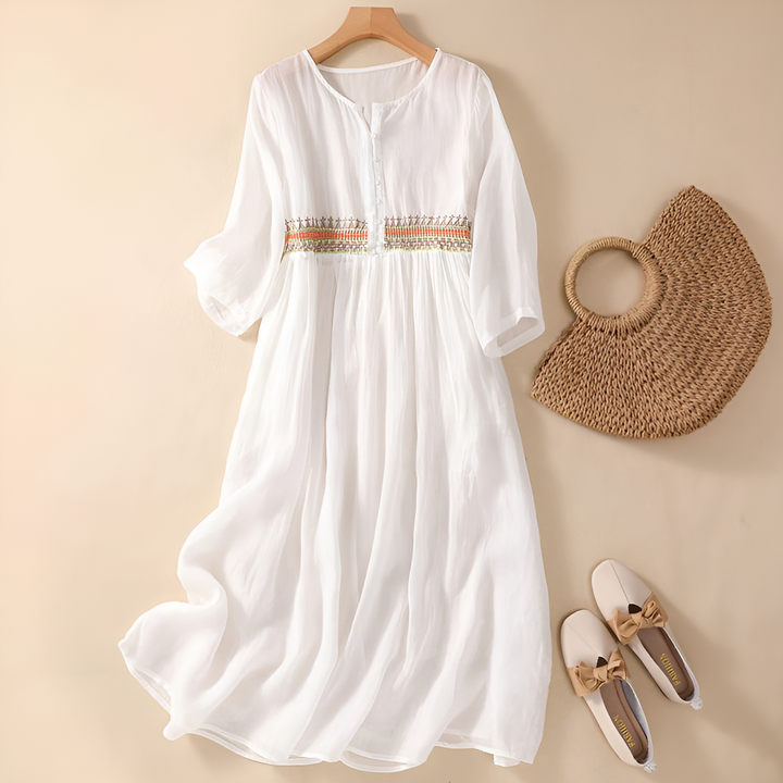Lina   - Embroidered Dress