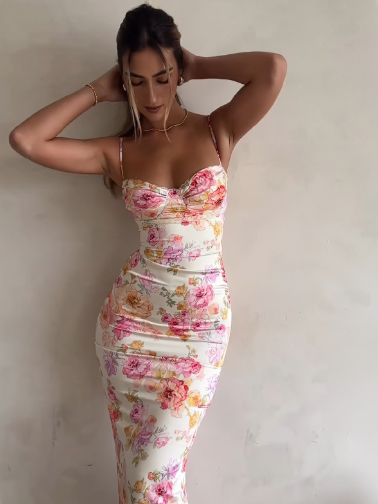 Midnight Flower Maxi Dress