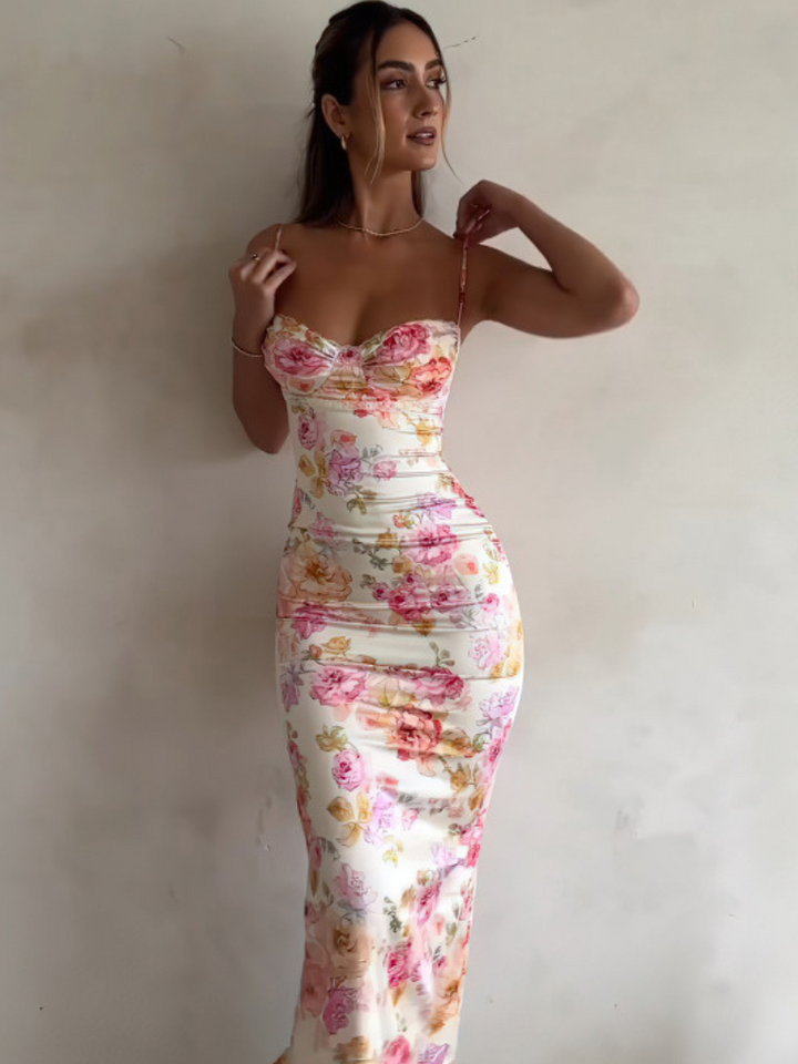 Midnight Flower Maxi Dress