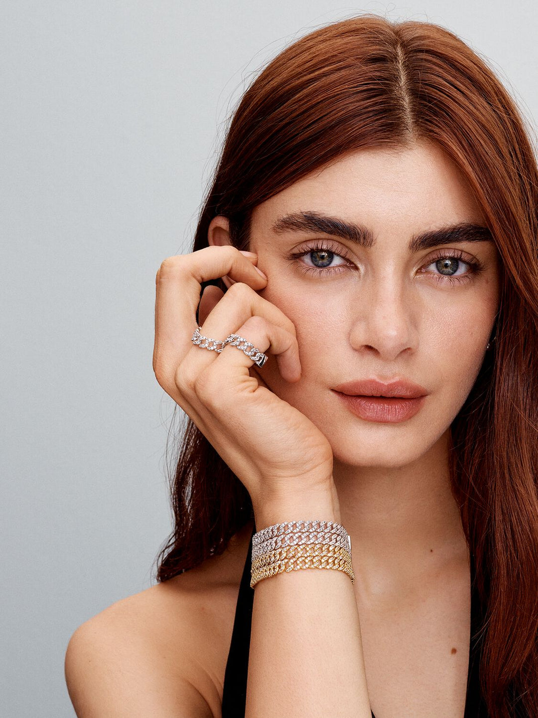 Mini Kubankettchen made of Moissanite