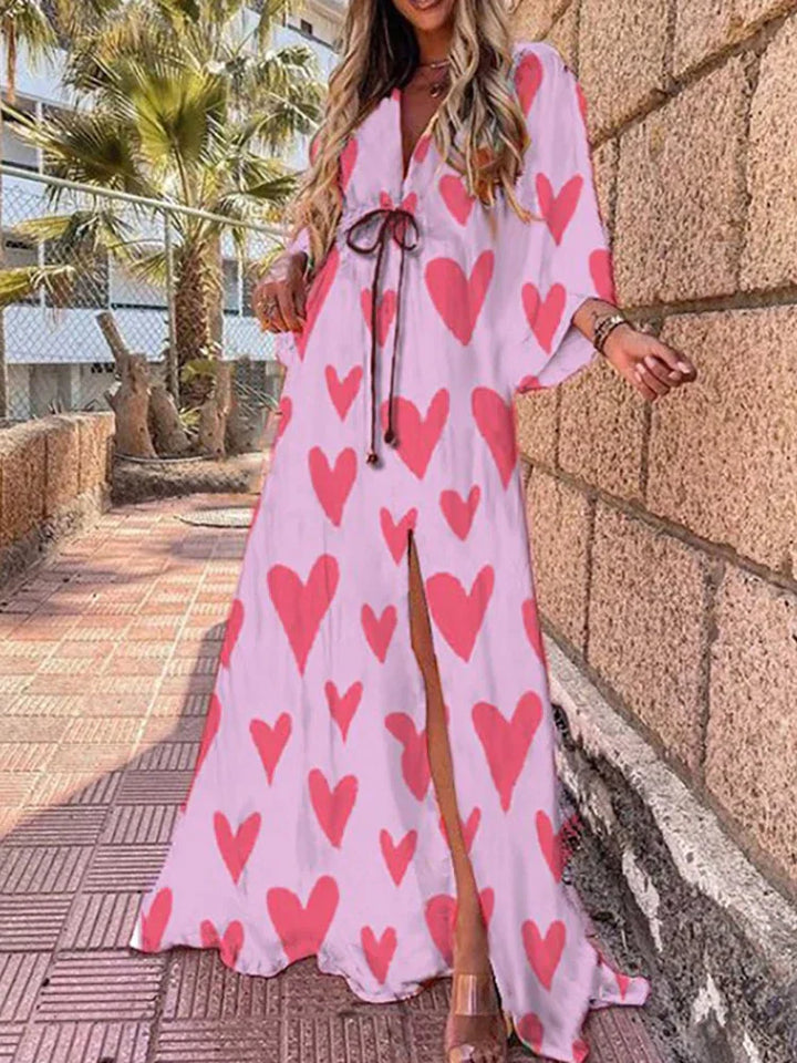 Kiana - Elegant Printed Beach Cover-Up Dress