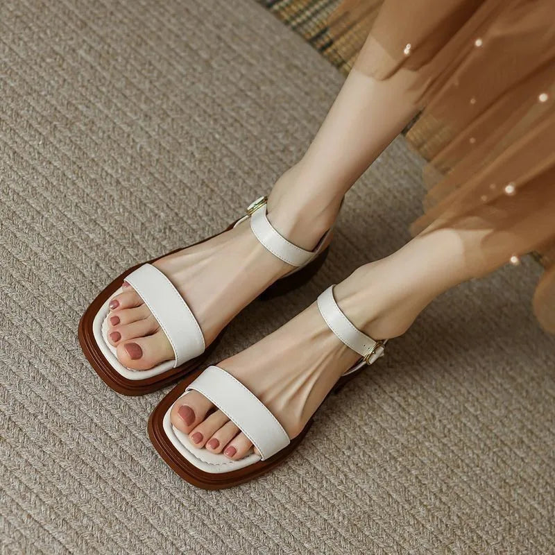 Elsen  | Leather Sandals Juneya