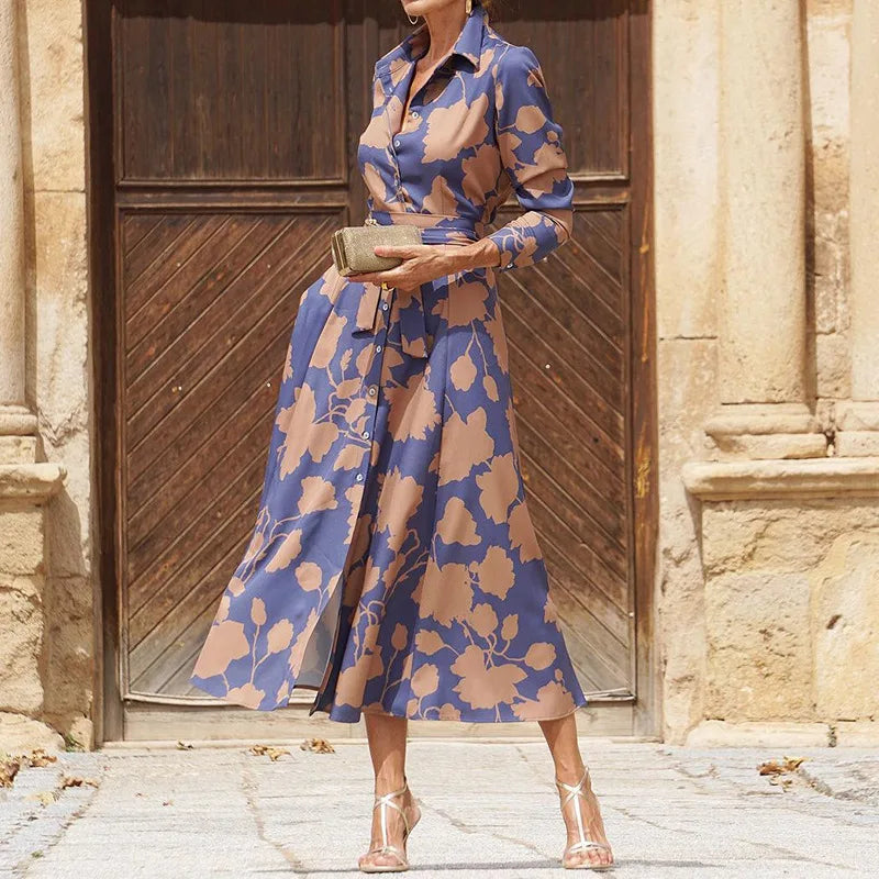 Lessa - Elegant dress with V-neck