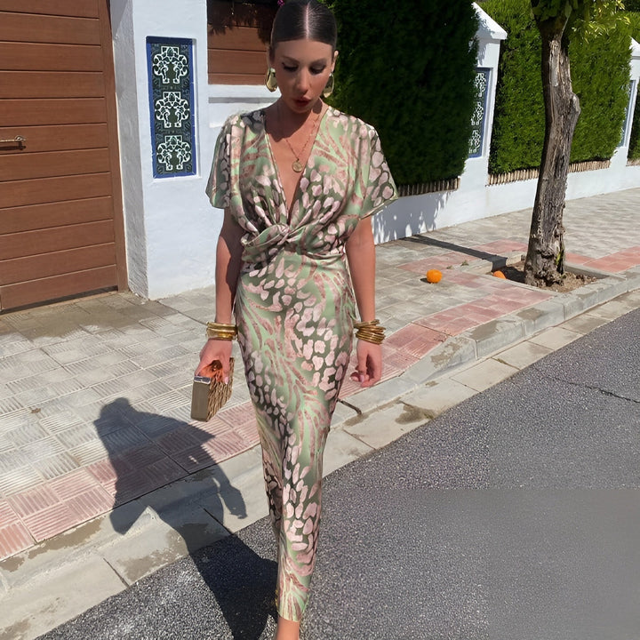 Matilda   | Long Robe with Twisted Collar