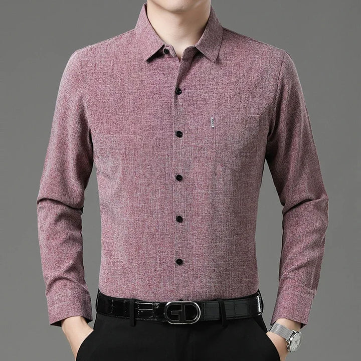 Slim Shirt Made of Soft Fabric
