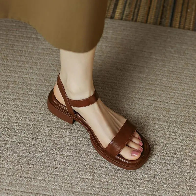 Elsen  | Leather Sandals Juneya