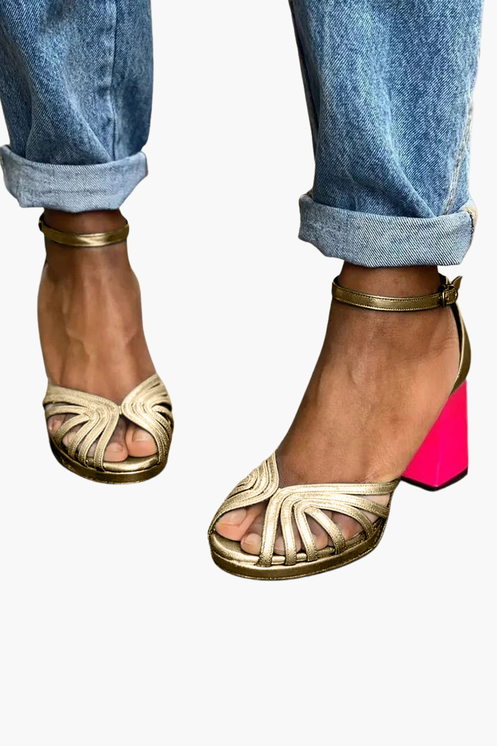 Milviana  | Classic Sandals with Ankle Strap