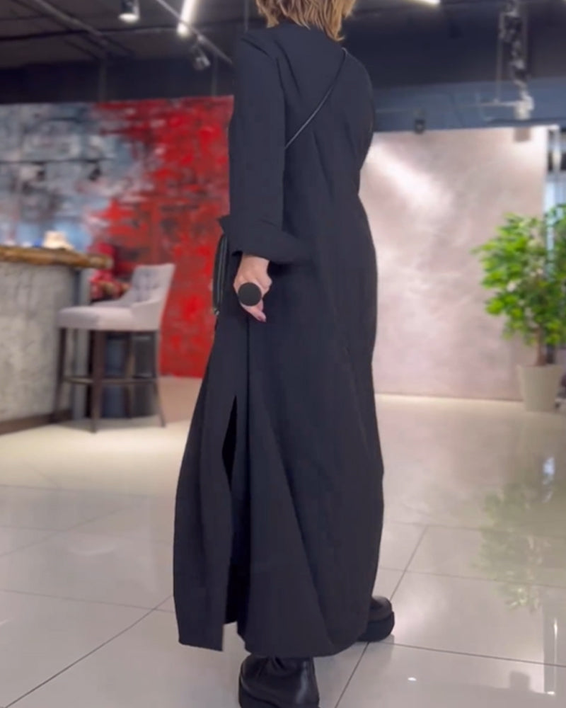 Veya - long dress with side slit
