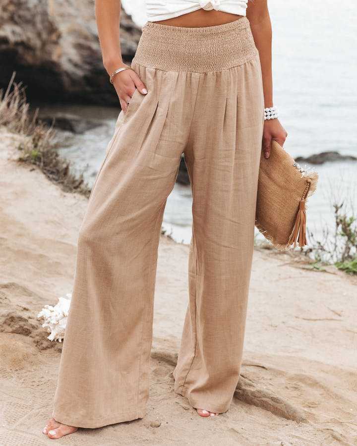 Otylia | Loose wide-leg beach pants
