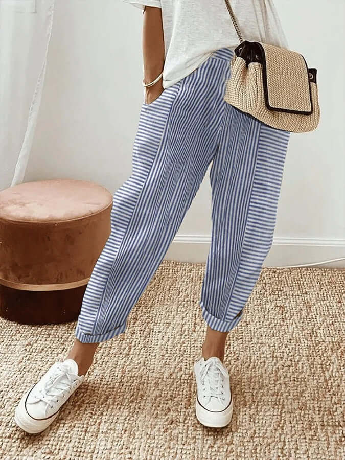 Lena | Striped Pants