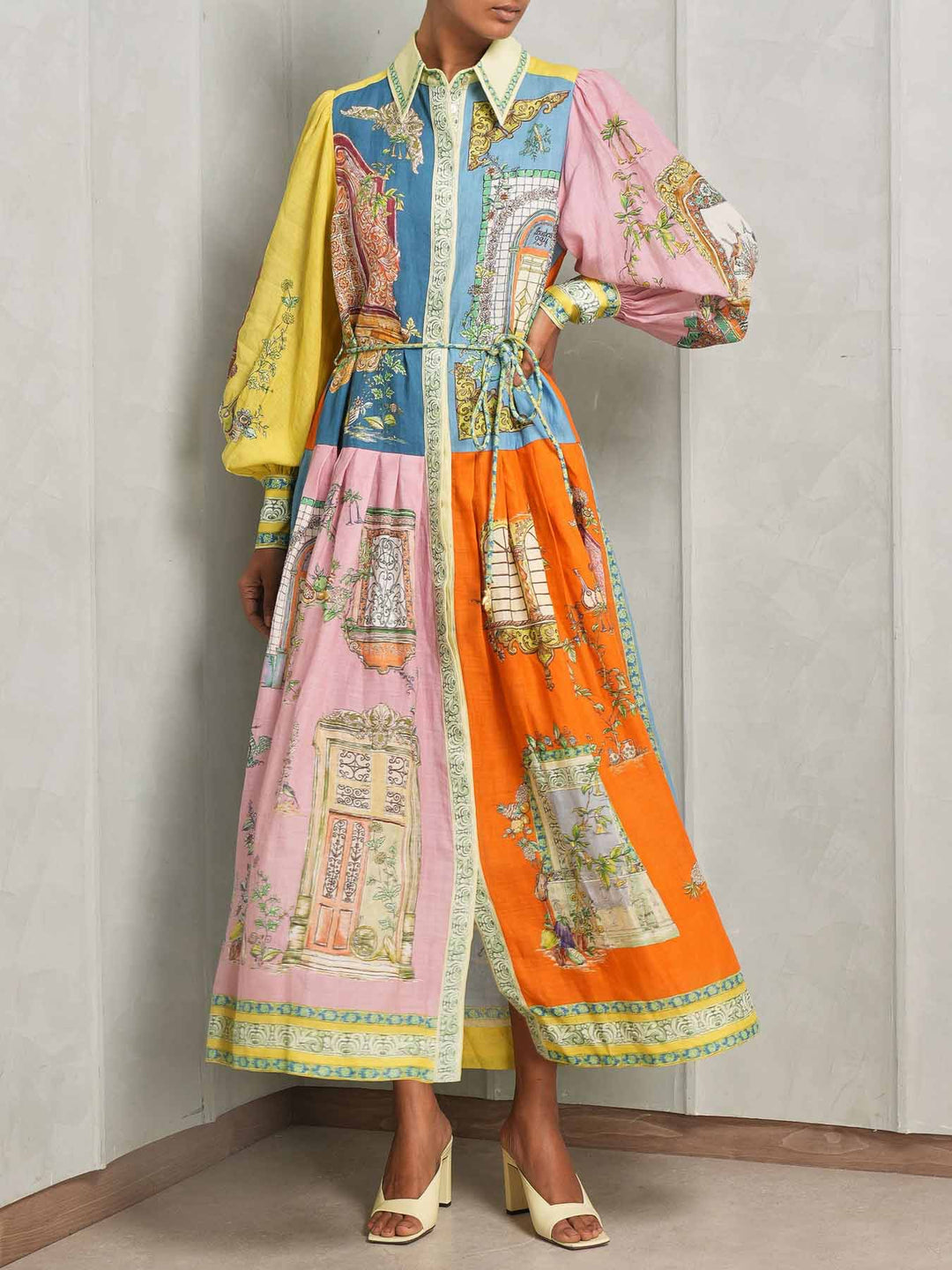 Summer Postcard Midi Dress