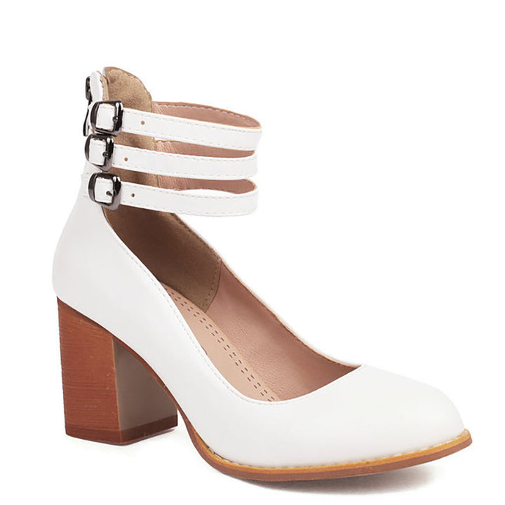 Caa | Smooth Sandals with Ankle Straps and Wedge Heel