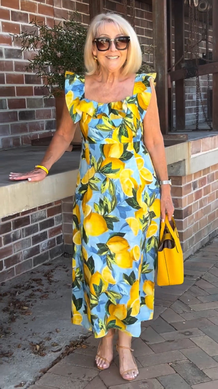 Lemon – Summer Dress with Lemon Print
