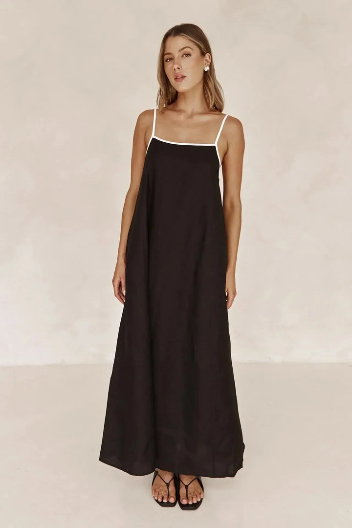 Rosea Flowing Sleeveless Maxi Dress
