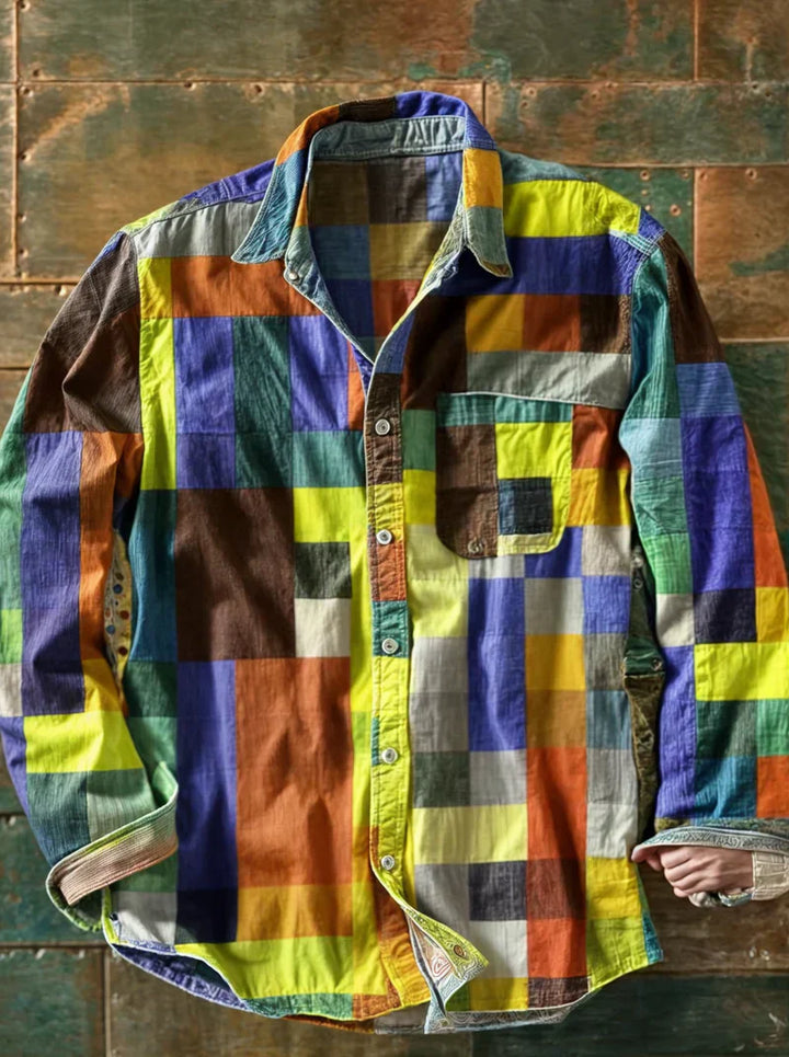 Checkered Polo | Elegant shirt with practical chest pocket