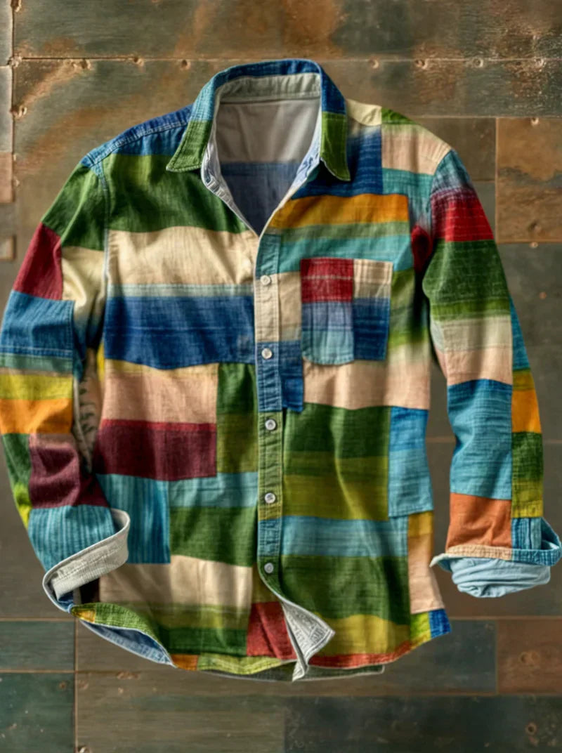 Checkered Polo | Elegant shirt with practical chest pocket