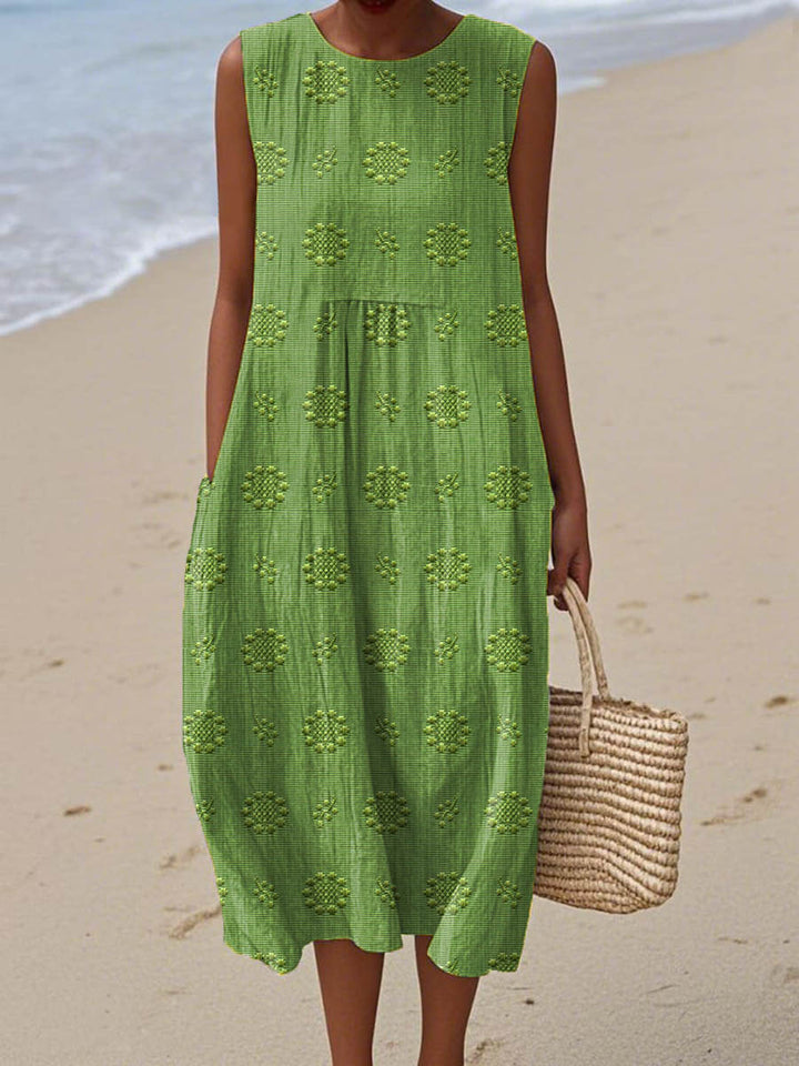 Sleeveless Dress with Pockets