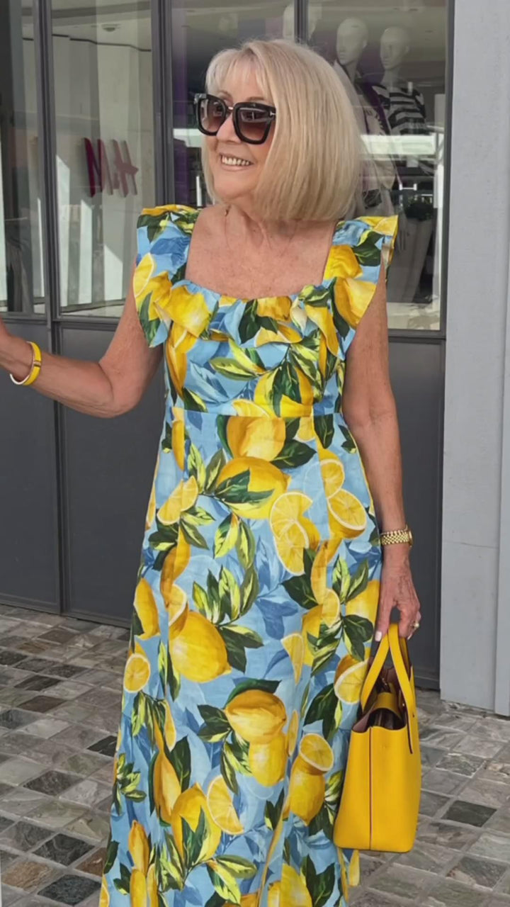 Lemon – Summer Dress with Lemon Print