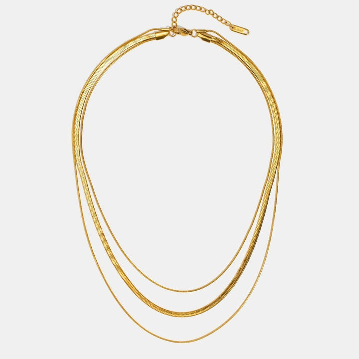 Multi-strand Gold-Plated Necklace
