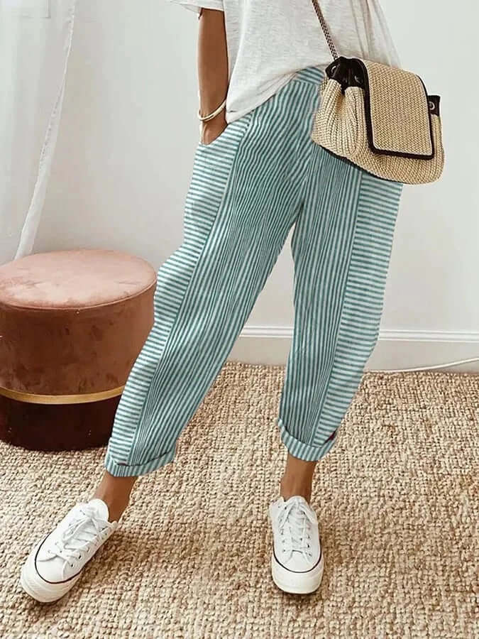 Lena | Striped Pants