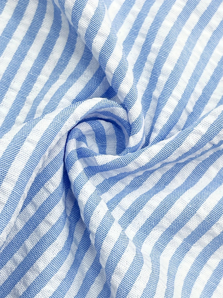 Nienke | Breezy striped beach shirt dress