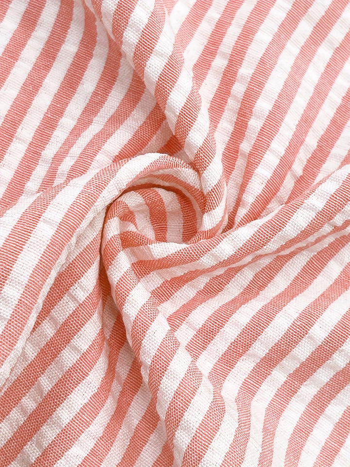 Nienke | Breezy striped beach shirt dress