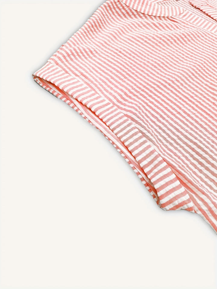 Nienke | Breezy striped beach shirt dress